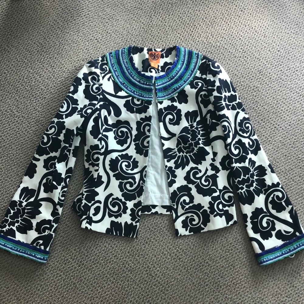 Beaded Tory Burch Blazer Jacket